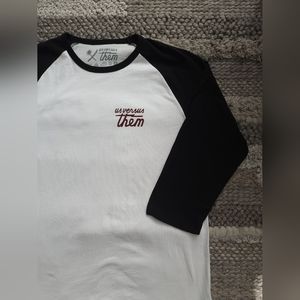 Men's "Us Versus Them" baseball tee